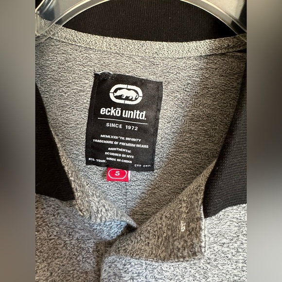 Ecko Unltd. Mark grey polo shirt size small menswear - Picture 3 of 9
